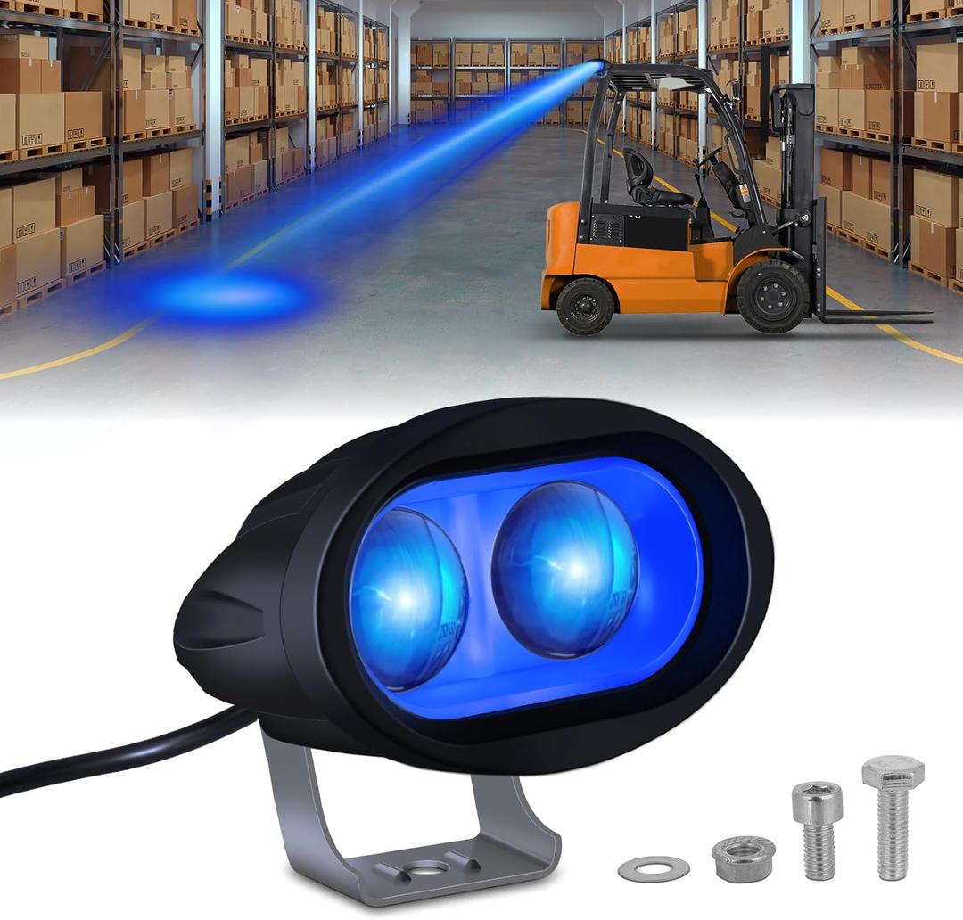 LED Forklift Safety Spot Light - 1500LM, Blue, 20W, DC12-80V