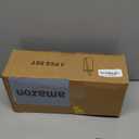 Drinking Glasses with Bamboo Lids and Glass Straw 4pcs Set - 16oz Glass Cups, Iced Coffee Glasses, Cute iced Tea Glasses, Beer Glasses, Ideal for Coffee Bar Accessories, Aesthetic Gift - 2 Brushes One Cup Missing