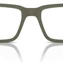 ARNETTE mens An7253 Koko Rectangular Prescription Eyewear Frames (Military Matte/Shiny / Demo Lens)