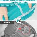 Isink Laundry Bag,2 Pack Travel Laundry Bags for Dirty Clothes,Large Laundry Bags for Camping & Traveling,Dirty Clothes Travel Bag,24" x 36" (Cyan + Gray)