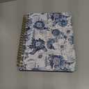Large Spiral Notebook with Dividers & Tabs, 8.5" x 11" Hardcover 5 Subject Notebook for Work, 280 Pages, College Ruled, Cute Journal for Women, Perfect for Study & Office Note Taking, Blue Floral