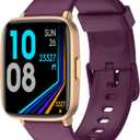 Fitness Tracker Watch with Heart Rate Monitor, Activity Tracker with Pedometer, Sleep Monitor, Calories & Step Counter, IP68 Waterproof Smart Watches for Women Men Fitness Watch for Sports (Purple)