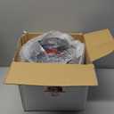 U-QE 120PCS Red Plastic Plates for Party - Red Plates Disposable Heavy Duty - Fancy Disposable Plates Include 60 10" Dinner and 60 7" Dessert Platos for Party, Weddings & Special Moments