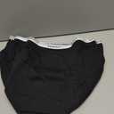 Demifill Teen Girls Underwear Cotton Briefs Soft Panties for Teens Pack of 6 Multipack (Black, XL)