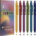 UIXJODO Colorful Pens, 6 Pcs Colored Pens Fine Point Smooth Writing Pen, 0.5mm Colored Ink Gel Pen for Journaling Note Taking Writing, Office School Supplies Gifts for Women (6 Pcs Gold Vintage)