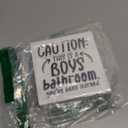 Country Caution Boys Bathroom Wood Box Sign Decor Desk Sign Humor Bathroom Wooden Box Block Sign Rustic Home Toilet Shelf Wall Decoration