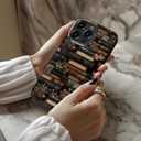 LUMARKE for iPhone 16 Pro Max Case Cute,Aesthetic Vintage Books with Floral Accents,Compatible with Magsafe,Trendy Wildflower Unique Cool Retro Western Coquette Slim Phone Cover for Women Girls