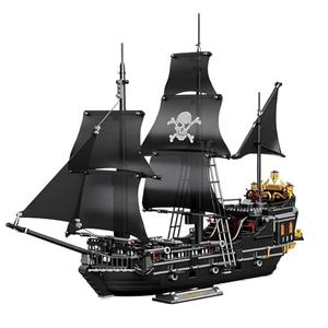 BDYDT Pirate Ship Set Black Pearl Pirate Ship Mini Building Blocks Set（1424PCS） Building Set Model Toys Gifts for Kid and Adult，Interesting Gifts for MOC Pirate Ship Enthusiasts