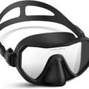Swim Goggles with Nose Cover for Adults, Diving Mask for Men Women, 180 Wide View, Leak-Proof Snorkeling Mask