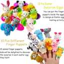 Easter Eggs Basket Stuffers 2.76'' Finger Puppet for Theme Party Favor, Egg Hunt Filler, Goodie Bag Fillers, Classroom Prize Supplies 10 Pack
