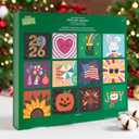 2 x YAGUAN 2026 Diamond Art Calendar,New Wall Calendar Diamond Painting Kit,DIY Diamond Art Calendar 2026,12-Month Flip Wall Calendar with to Do List for Christmas Home Office Decoration (1PCS)