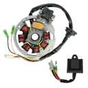 Magneto Stator Fit for Polaris Scrambler 50 90 2001-2003 for Sportsman 90 2001-2006 for Predator 50 90 2003-2006 for Eton 50 90 RXL-50 RXL-90 with Ignition CDI Box