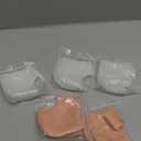 MADHOLLY 5 Pairs Silicone Heel Protectors- Breathable Heel Gel Heel Cushions for Cracked Heel- Heel Cups Heel Cover for Heel Repair Women Men