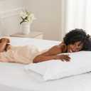 Sunflower Queen Pillowcases Set of 2, 100% Cotton Queen Pillow Cases 2, 20x30 inches Bright White, Soft and Breathable