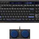 8BitDo 87 Keys Retro Mechanical Keyboard Bluetooth/2.4G/USB-C, RGB Backlight, Hot Swappable, Dual Super Programmable Buttons, Volume Knob for PC and Android - Mecha BREAK: PANTHER