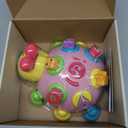 Baby Crawling Toys 6-12 Months,Musical Ladybug Crawling Toy for Infants 0-3-6 7 8 9 10 12-18 Months,Early Education Light Up Music Walking Toys,Shape Matching,Tummy Time Toys for Boy Girl Gift.(Pink)