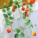 faux greenery, Pomegranate, lemon, apple and grave vines, plastic mock vines