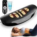 Electric Lumbar Traction Device for Lower Back Pain Relief, Multifunctional Lumbar Stretcher with Dynamic Traction, Red Light Therapy, 8-Level Electrotherapy, 3-Level Thermal Therapy, Vibration (Black)