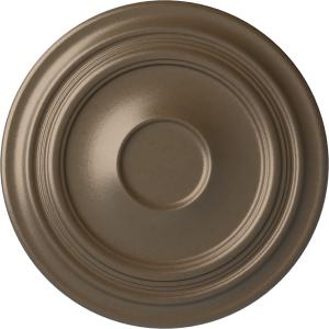 Ekena Millwork CM24TRWSS 24-3/8" x 1-1/2" Traditional Ceiling Medallion, Warm Silver