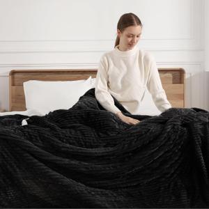 Electric Blanket Twin - 62"x84" Fast Heating Blankets Throw with 5 Heating Levels & 10 Hours Auto Off FCC/ETL Certified Overheat Protection Heated Blanket Twin, Great Gift to Grandma, Charcoal Grey