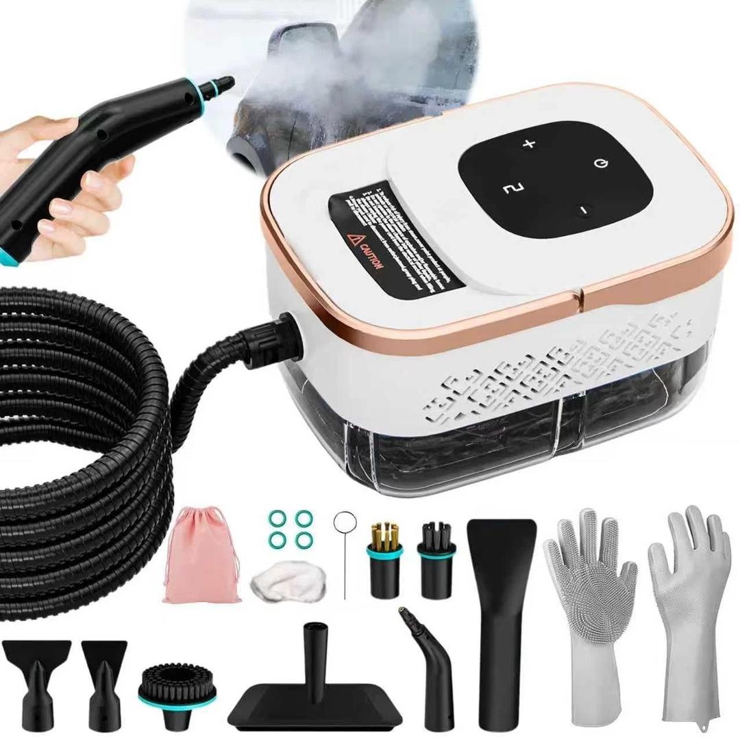 Steam Cleaner, 6 Steam Levels, 42oz Tank & 11 Pieces Accessories, 1500W HighTemperature Steam Cleaner for Home, Steamer for cleaning Car, Tile, Floor