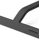 dancemoon JustHang Shower Squeegee for Glass Doors, All-in-One Piece Silicone Squeegee with Built-in Hook for Bathroom, Window, Mirror, Tile Wall, Car, Streak-Free Bathroom Cleaner Tool,10 Inch Black