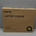 llano V12 Laptop Cooling Pad, Gaming Laptop Cooler Stand with 5.5inch Powerful Turbo Fan, Adjustable Speed, Touch Control, 3-Port USB A, for Fast Cooling Laptop 15.6-19in, Black (No RGB)