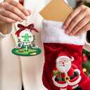 3 x HEXMOZ Golf Christmas Ornaments 2025 - Christmas Golf Gifts for Men - Golfing Gifts for Golfers, Players, Fans - Cool Sports Present Ideas, Holiday Tree Decorations - Wood Xmas Ornaments (Golf Let's Par Tee)