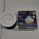 HALO 4 inch LED Recessed Light Retrofit Selectable CCT 2700K-5000K Dimmable Dim to Warm 600/900 Lumens Wet Location Indoor Outdoor Ceiling Downlight RL4LS9FSD2W1EWH