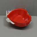 2 Pcs Heart Shape Dish 9.65 Inch Valentine Candy Bowl Red Love Dishes Plastic Love Fruit Plate Dessert Snack Salad Bowl for Home Valentine Anniversary Wedding