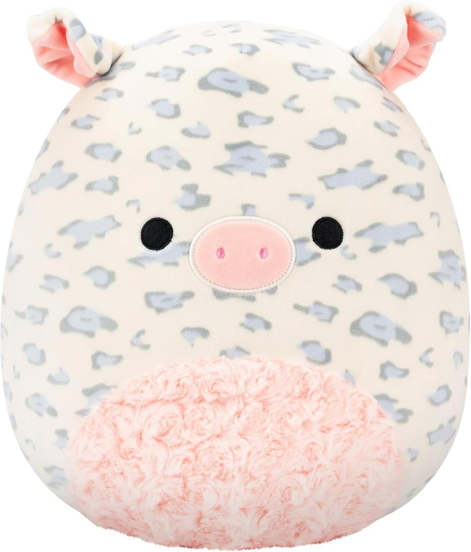 Squishmallows Original 12in Rosie The White Spotted Pig with Pink Swirl Belly  Official Jazwares Easter Plush (Medium-Sized)
