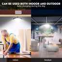 Solar Light Indoor Outdoor, 3000LM Solar Shed Light Rotation Design, Waterproof 15 Modes (2 for All Day Lighting) Motion Sensor, Remote for Barn Patio Chicken Coop Gazebo Garage-2 Packs
