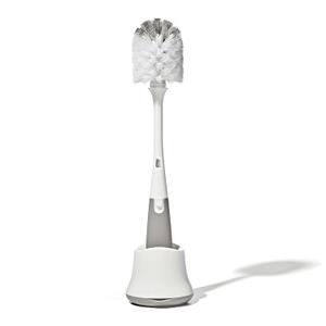 OXO Tot Bottle Brush with Nipple Cleaner and Stand, Gray