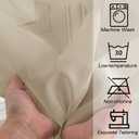 OWENIE Taupe Sheer Curtains 84 inches Long for Bedroom Living Room 2 Panels Set, Rod Pocket Solid Taupe Curtain, Soft Touch Elegant Voile Curtains & Drapes for Nursery, 42"x84", 2 Pcs