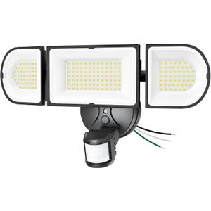 Olafus 180W Motion Sensor Outdoor Lights, 18000lm Dusk to Dawn LED Flood Lights Outdoor Wired, 6500K Daylight Motion Lights for Outside, IP65 Waterproof Exterior Security Light, Black Olafus 180W Motion Sensor Outdoor Lights, 18000lm Dusk to Dawn LED Flood Lights Outdoor Wired, 6500K Daylight Motion Lights for Outside, IP65 Waterproof Exterior Security Light, Black