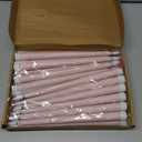 Macarrie 24 Packs Flameless Taper Candles Battery Operated Fake 11 Inch Long Candlelight LED Flameless Candlesticks Flickering Tapered for Christmas Church Prayer New Year Wedding(Pink)