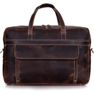 18 Inch Full Grain italian Leather Briefcase for Men, Top Choice Gifts, Handcrafted Laptop Bag