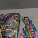 Frienda Mardi Gras Outfit for Women Mardi Gras Poncho Scarf Shawl Costume Apparel Accessories Masquerade Party(1)