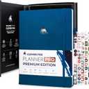Clever Fox Planner Pro Premium  Luxurious Weekly & Monthly Planner with Budget Organizer for Productivity & Goals, Undated, A4 (Mystic Blue) (A4 (8.5" x 11"))