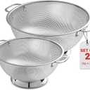Bellemain Micro-perforated Stainless Steel Colander-Dishwasher Safe (3 QT and 5 QT)
