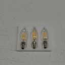 SHINESTAR E12 Candelabra LED Light Bulb, 60W Equivalent, Warm White 2700K, Dimmable Chandelier Light Bulbs, Decorative Candle Bulb, 500 Lumen, 3-Pack