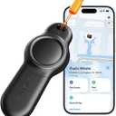 Waterproof Apple AirTag Holder With Emergency Whistle, Airtag Keychain Holder for Kids, Airtag Case for Outdoor Survival