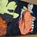 Huck & Terry Multicolored T-Shirt Rags (12 lb Box), Cotton Blend Cleaning Cloths, Lint-Free & Absorbent for Auto, Paint, Stain, Kitchen & Shop, Washable, 18 x 18 in (12 LBS)