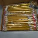 48 Pcs Flameless LED Taper Candles Battery Operated Candles 4 Sizes of 8.5'', 9.65'', 10.83'', 12.8'' Flameless Candlesticks Flickering for Halloween Christmas Church Wedding(Golden)