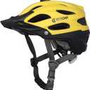Bosoar Mountain Bike Helmet, Adult Cycling Helmet with Camera Mount and Detachable Visor for Men Women Youth, Suggested Fit 55-61 Cm (Chrome Yellow)