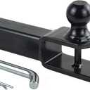 TOPTOW 3 in 1 ATV/UTV Towing Hitch Receiver 64208 Ball Mount Adapter with 1 7/8 inch Ball, Fit for 2 inch Receiver