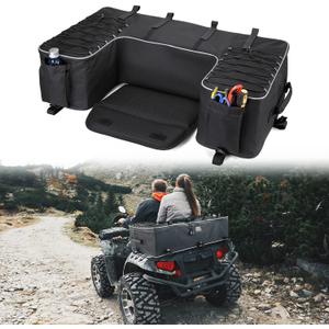 KEMIMOTO ATV Storage Bags, 50L ATV Rear Seat Storage Bag Water-Resistant Four Wheeler Gear Bag Back Seat with Built-In Frame, Removable Cushion for Passenger KEMIMOTO ATV Storage Bags, 50L ATV Rear Seat Storage Bag Water-Resistant Four Wheeler Gear Bag Back Seat with Built-In Frame, Removable Cushion for Passenger