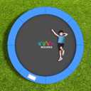 Trampoline Pad, 15ft Trampoline Replacement Safety Pad, Waterproof and Tear-Resistant Safety Spring Cover Round Frame Pad, Blue