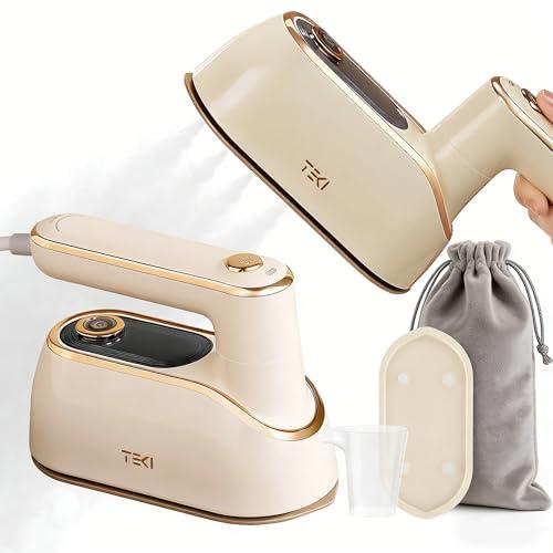 Travel Steamer for Clothes Portable Rotary Garment Iron 1200W Small Travel Steam Iron for Home, Dorm, College, 150ml Water Tank, Foldable Wrinkle Remover 120V, 1 Piece