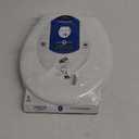 Mayfair Preston Easy to Clean Single Hinge Toilet Seat, Modern Slow Close Plastic Toilet Seat, Made in USA, Round, White